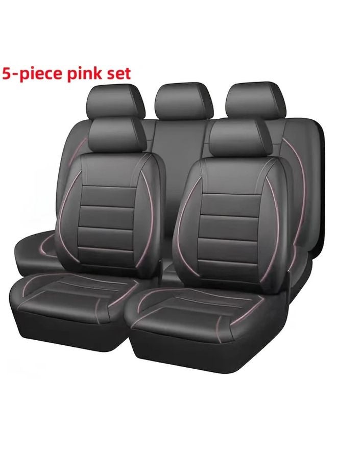 Universal Premium Faux Leather Car Seat Covers Black 5 Seats For SUVs And Vans - Image 5